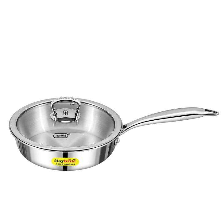 Triply Frypan – 3-Ply Stainless Steel Fry Pan for Healthy, Even &amp; Oil-Efficient Cooking