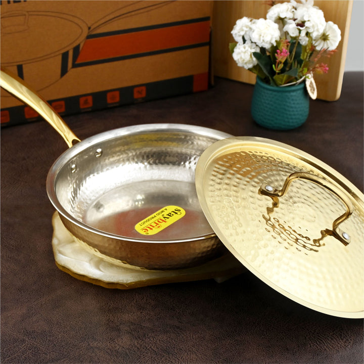 Brass Frypan | Pure Brass Frying Pan | Staybrite Cookware