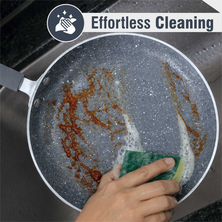 Staybrite Marble Coated Smart Frypan Without Lid | Easy to Clean