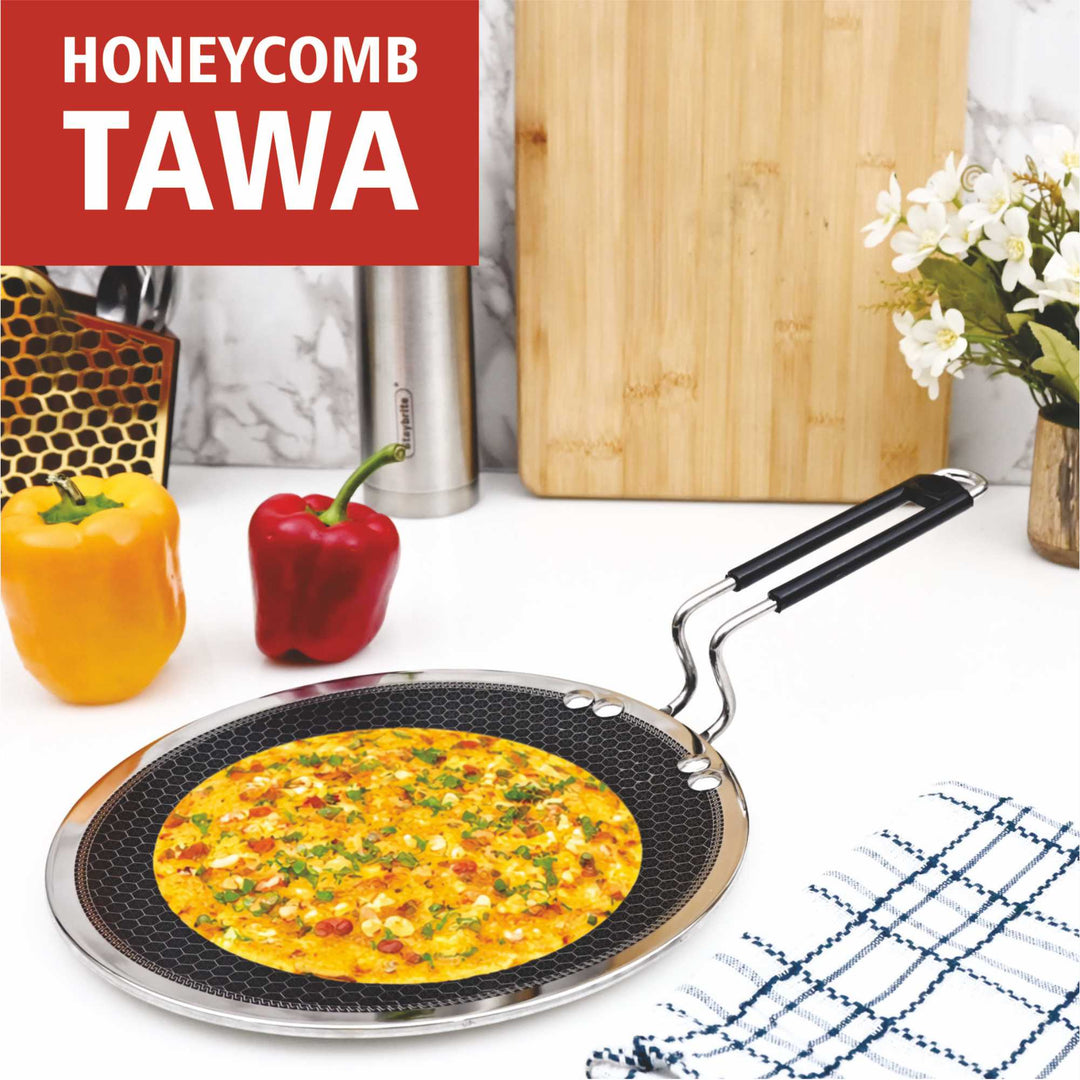 Honey Comb Triply Roti Tawa 4mm – Premium Griddle for Perfect Rotis &amp; Flatbreads