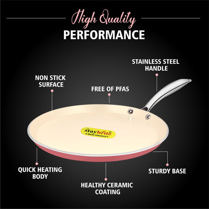Ceramic Dosa Tawa | PFOA Free Healthy Cooking Tawa