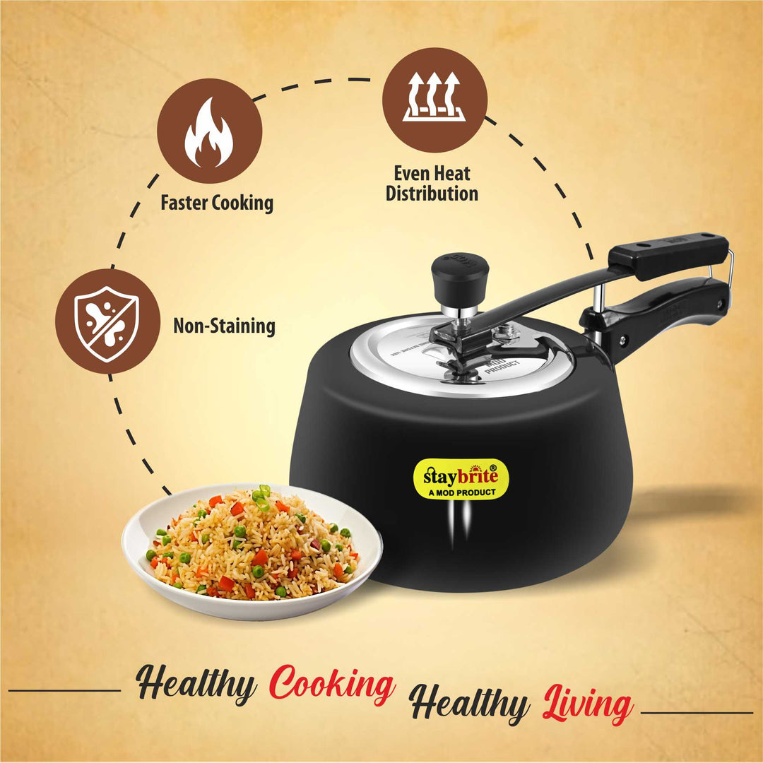 Hard Anodized Handi Pressure Cooker – Fast and Healthy Cooking