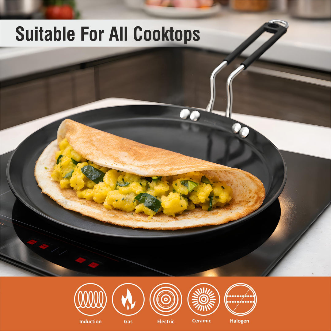 Staybrite Hard Anodized Dosa Tawa | Crispy &amp; Even Dosa Cooking