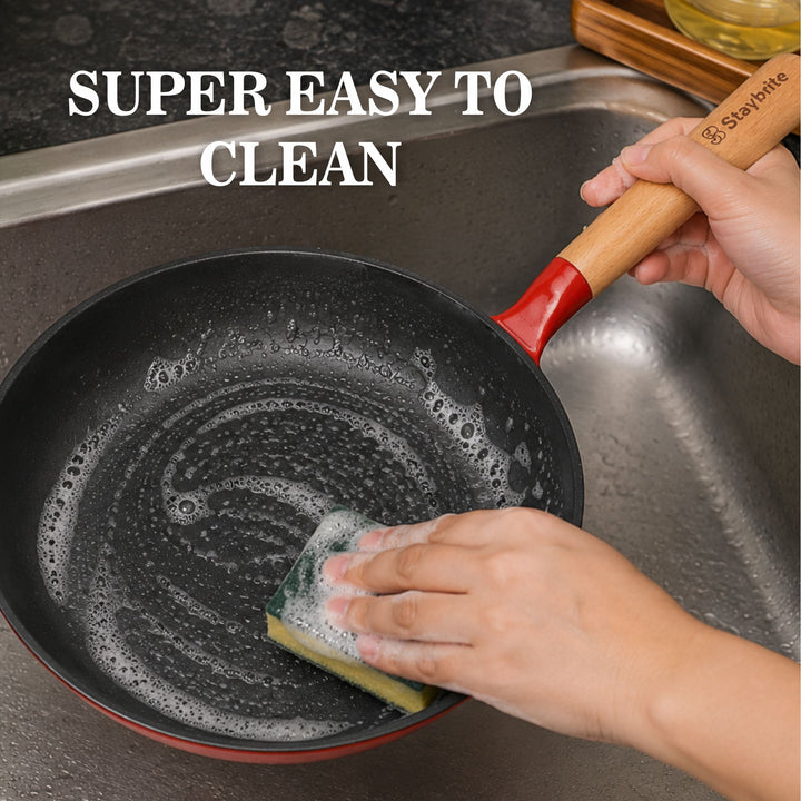 Staybrite Cast Craft Platinum Frypan 24 cm for Everyday Cooking