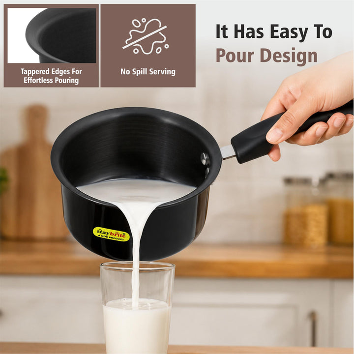 Staybrite Hard Anodized Saucepan | Premium Cooking Pan