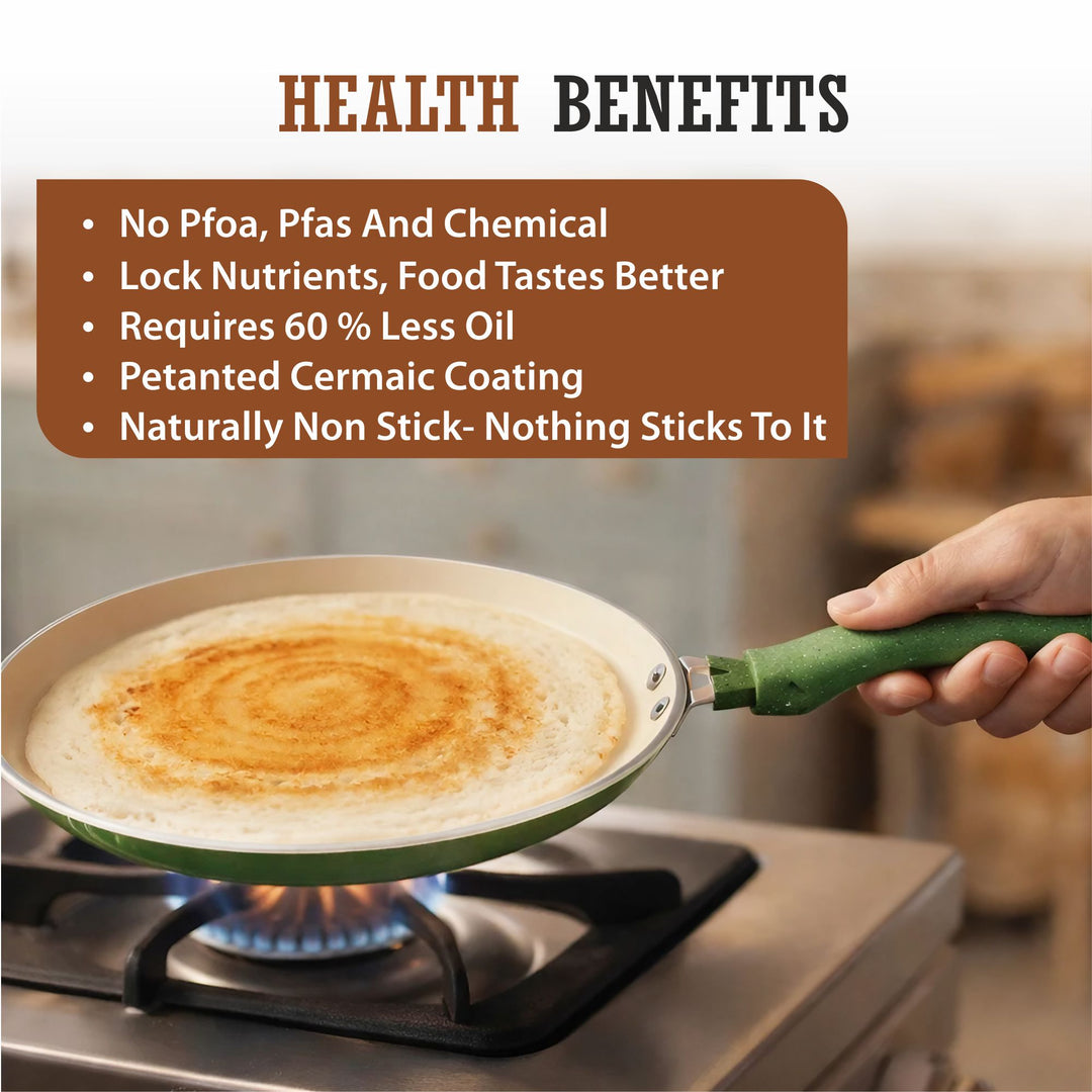Ceramic Dosa Tawa | PFOA Free Healthy Cooking Tawa