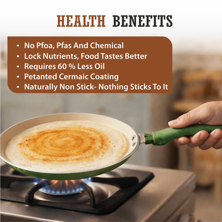 Ceramic Dosa Tawa | PFOA Free Healthy Cooking Tawa