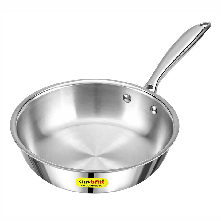 Triply Frypan – 3-Ply Stainless Steel Fry Pan for Healthy, Even &amp; Oil-Efficient Cooking