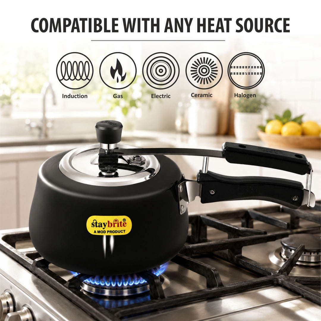 Hard Anodized Handi Pressure Cooker – Fast and Healthy Cooking