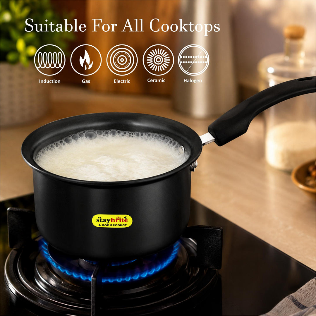 Staybrite Hard Anodized Saucepan | Premium Cooking Pan