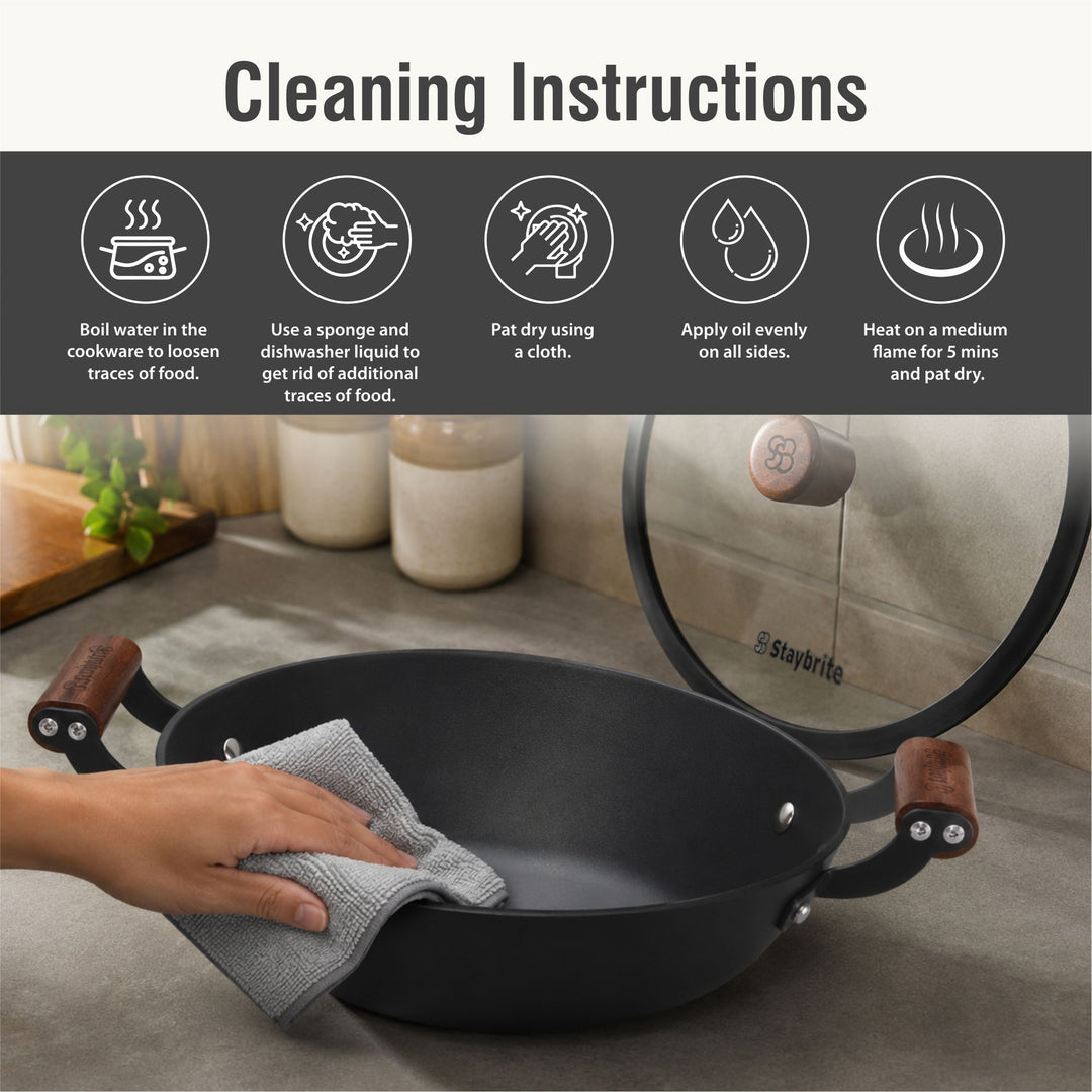 Cast Craft Honeycomb Kadai, Even Heating &amp; Healthy Cooking