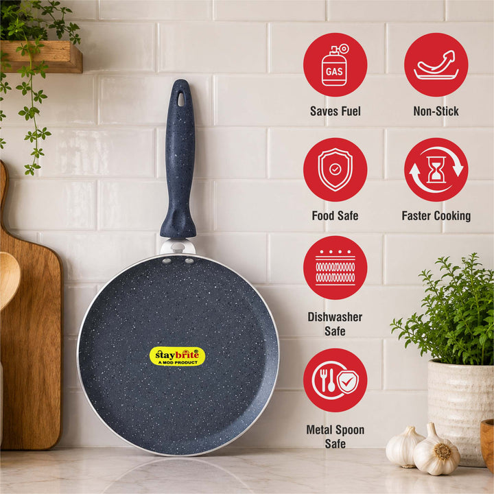 Staybrite Marblo Coated Dosa Tawa | Crispy &amp; Even Cooking