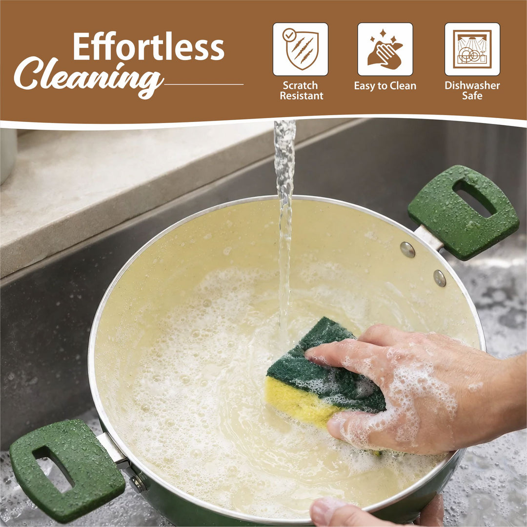 Ceramic Coated  Kadahi – PFOA Free Deep Kadhai for Daily Cooking