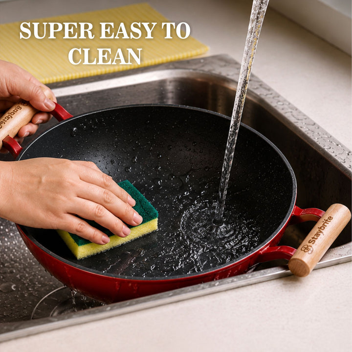 Cast Craft Platinum Kadai, 24 cm for Everyday Kitchen Use
