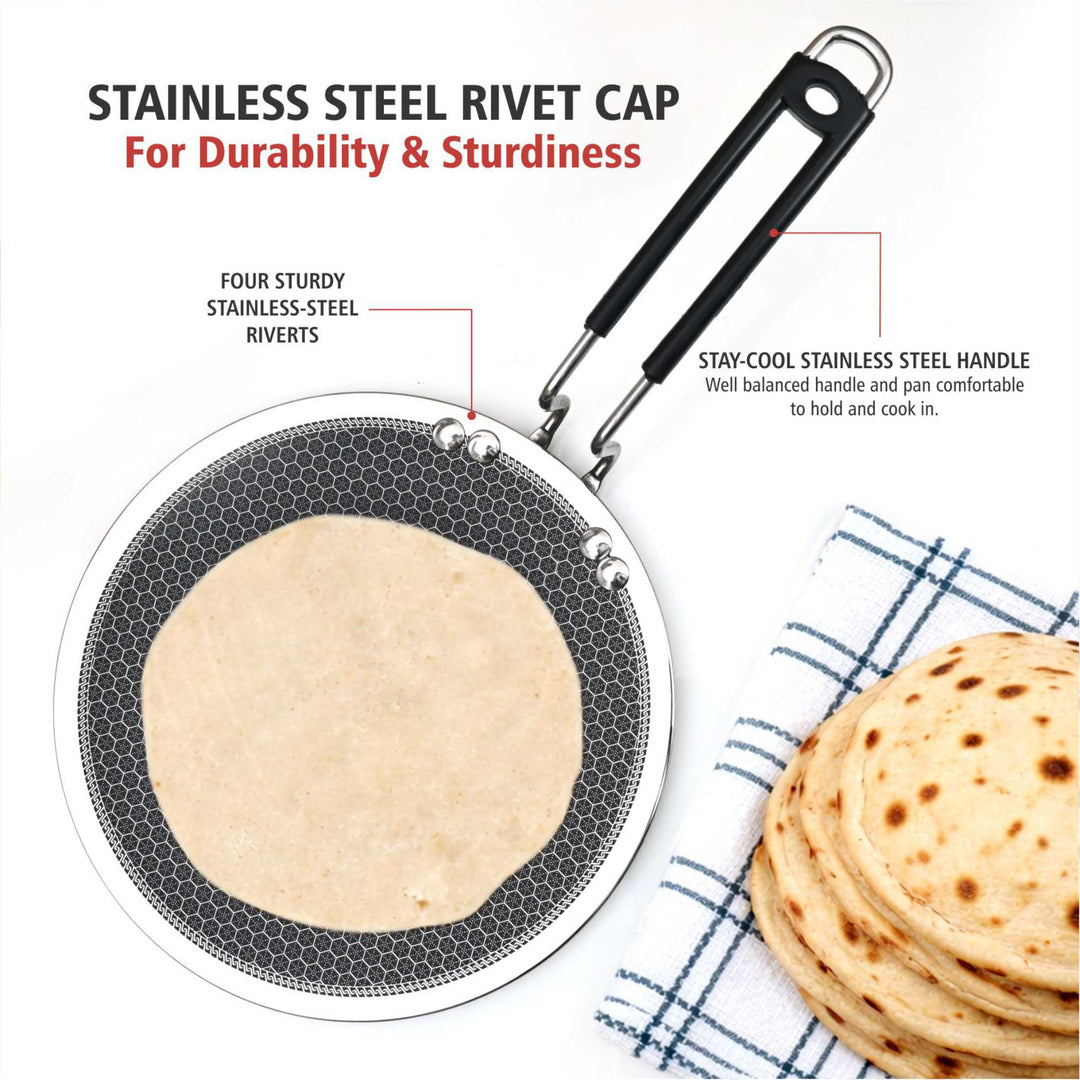 Honey Comb Triply Roti Tawa 4mm – Premium Griddle for Perfect Rotis &amp; Flatbreads