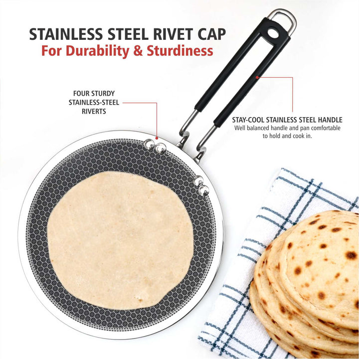 Honey Comb Triply Roti Tawa 4mm – Premium Griddle for Perfect Rotis &amp; Flatbreads