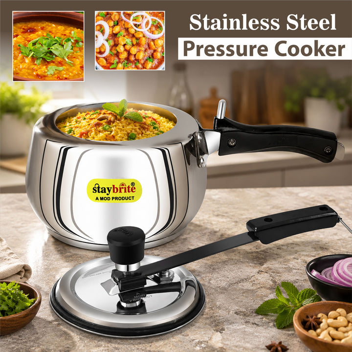 Stainless Steel Handi Pressure Cooker | Healthy, Durable and Quick Cooking for Indian Kitchens