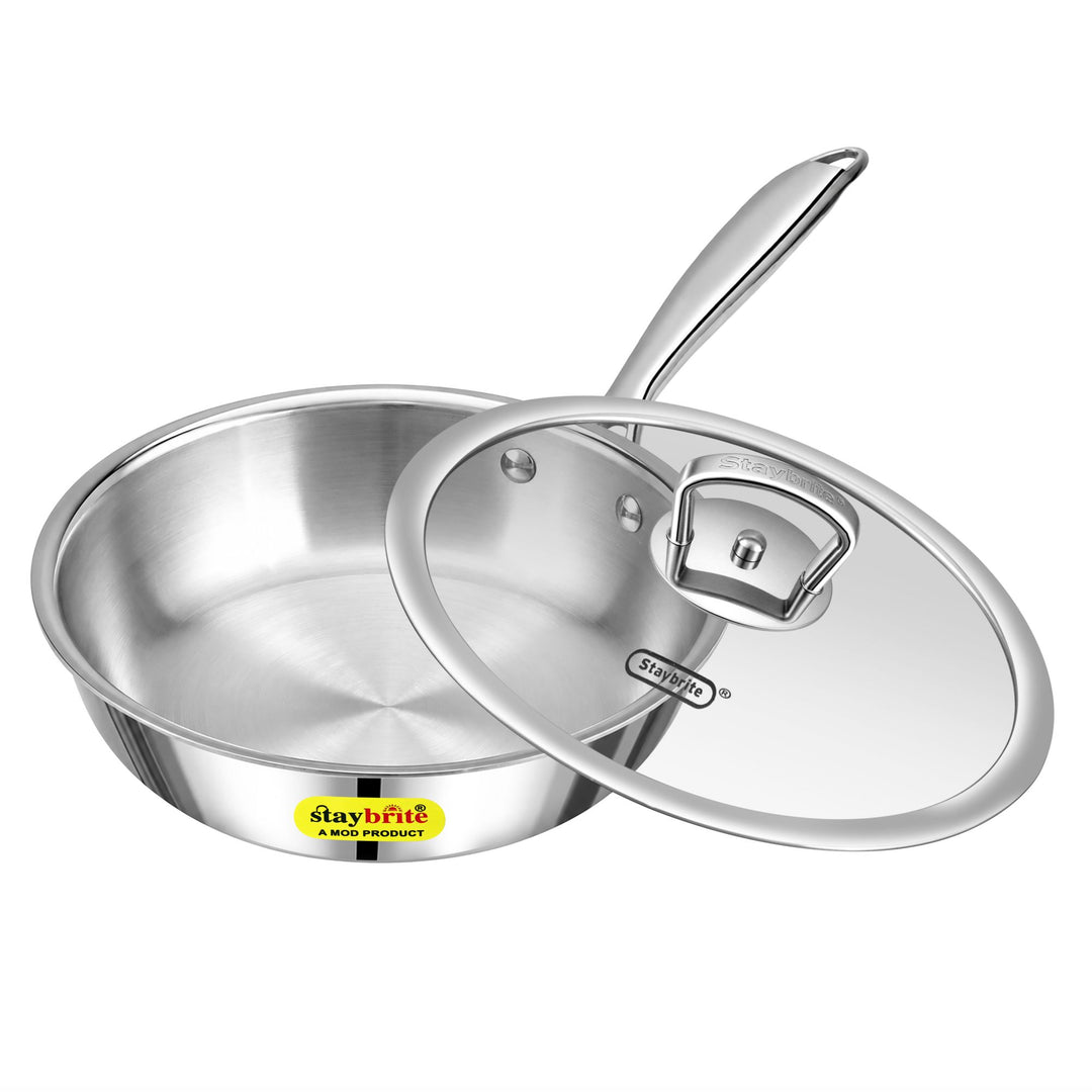 Triply Frypan – 3-Ply Stainless Steel Fry Pan for Healthy, Even &amp; Oil-Efficient Cooking