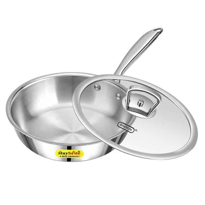 Triply Frypan – 3-Ply Stainless Steel Fry Pan for Healthy, Even &amp; Oil-Efficient Cooking