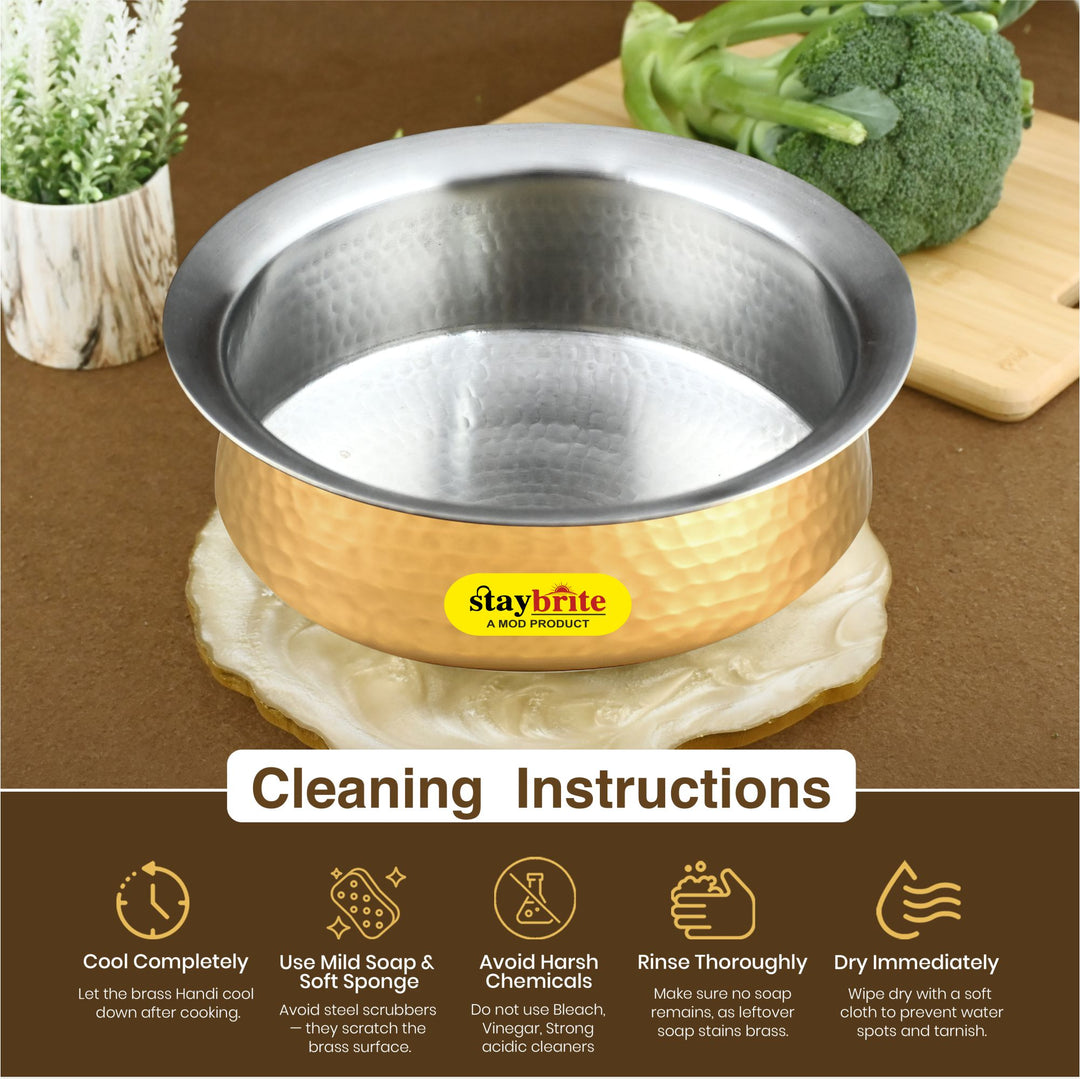 Brass Lagan – Traditional Brass Lagan for Even Heating &amp; Authentic Indian Cooking