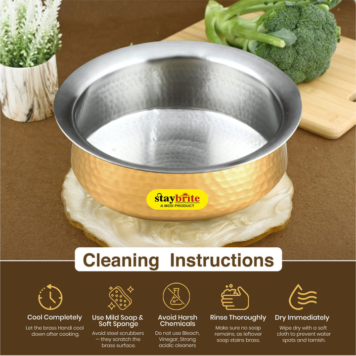 Brass Lagan – Traditional Brass Lagan for Even Heating &amp; Authentic Indian Cooking
