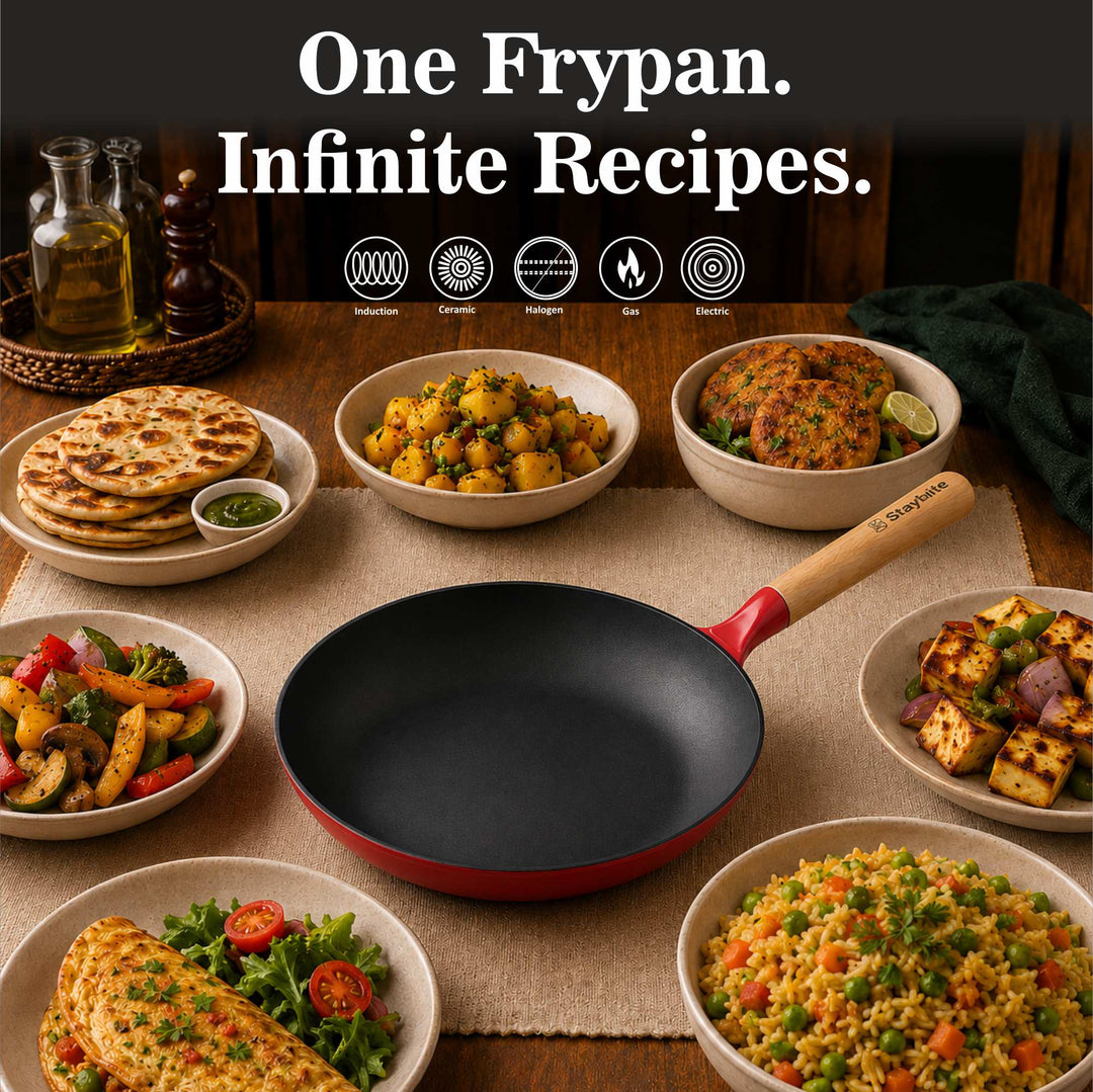 Staybrite Cast Craft Platinum Frypan 24 cm for Everyday Cooking