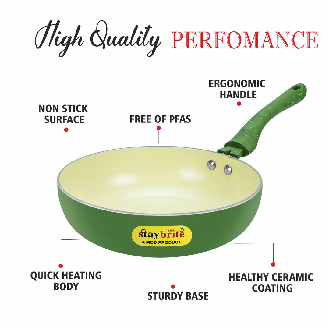 Ceramic Coated Frypan | PFOA-Free Healthy Cooking Pan