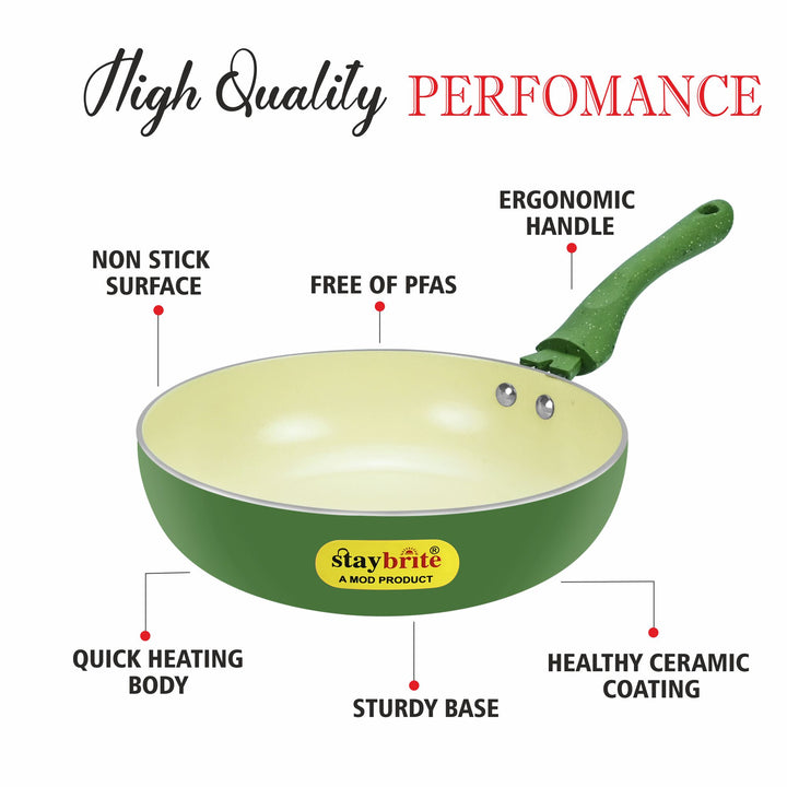 Ceramic Coated Frypan | PFOA-Free Healthy Cooking Pan