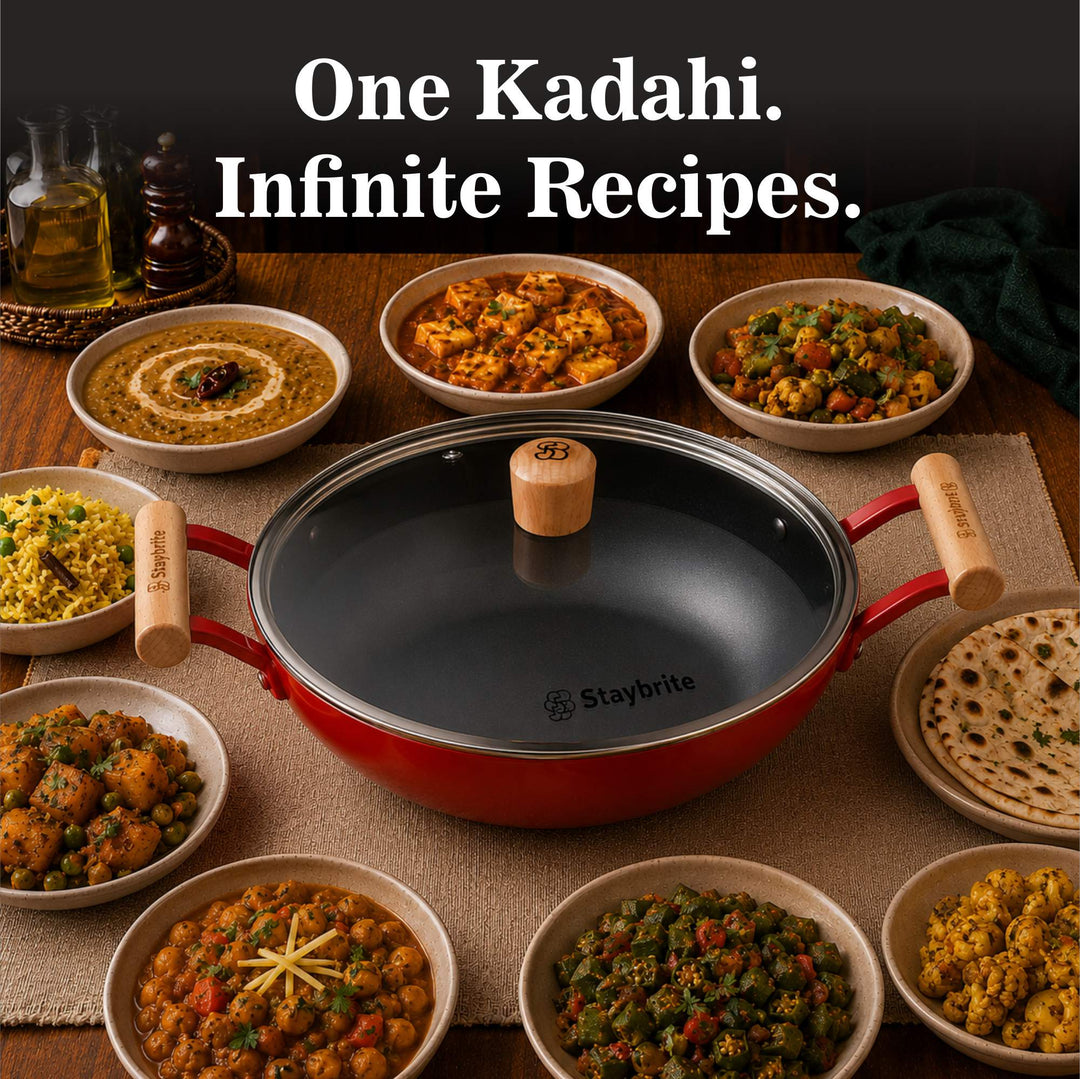 Cast Craft Platinum Kadai, 24 cm for Everyday Kitchen Use