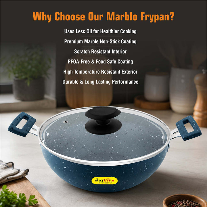 Staybrite Marble Coated Kadai | Easy &amp; Versatile Cooking