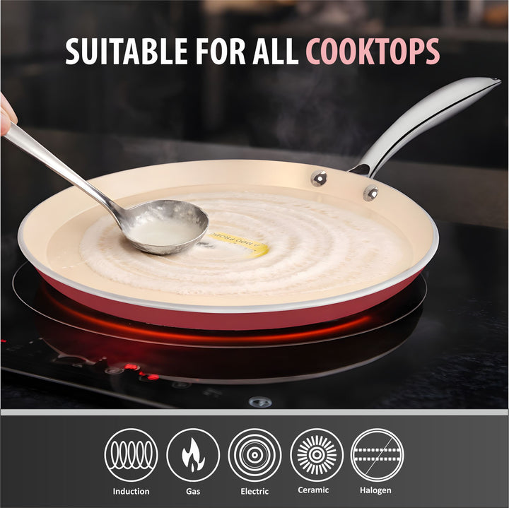 Ceramic Dosa Tawa | PFOA Free Healthy Cooking Tawa