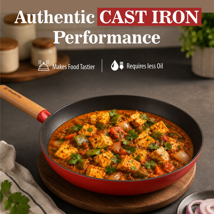 Staybrite Cast Craft Platinum Frypan 24 cm for Everyday Cooking