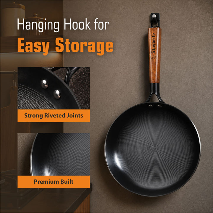 Cast Craft Honeycomb Frypan, Superior Heat Retention for Daily Cooking