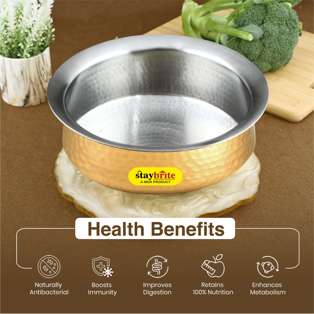 Brass Lagan – Traditional Brass Lagan for Even Heating &amp; Authentic Indian Cooking