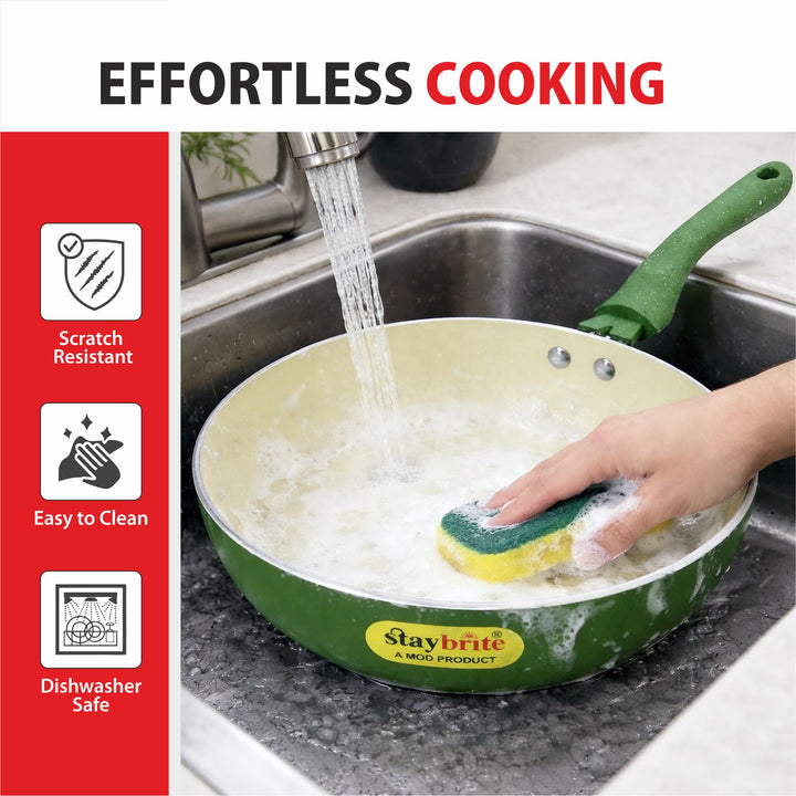 Ceramic Coated Frypan | PFOA-Free Healthy Cooking Pan