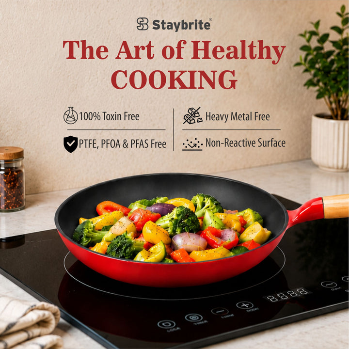 Staybrite Cast Craft Platinum Frypan 24 cm for Everyday Cooking