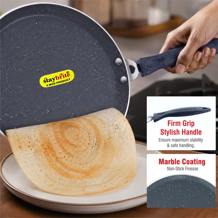 Staybrite Marblo Coated Dosa Tawa | Crispy &amp; Even Cooking