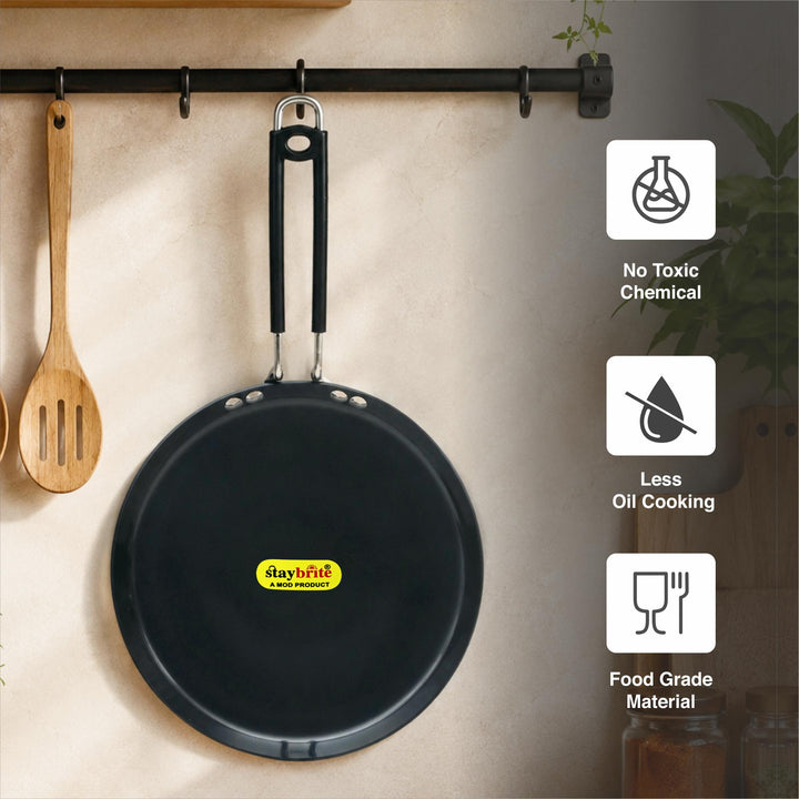 Staybrite Hard Anodized Dosa Tawa | Crispy &amp; Even Dosa Cooking