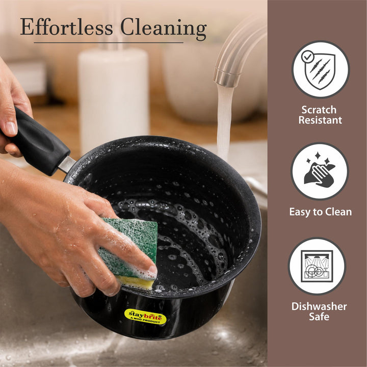 Staybrite Hard Anodized Saucepan | Premium Cooking Pan