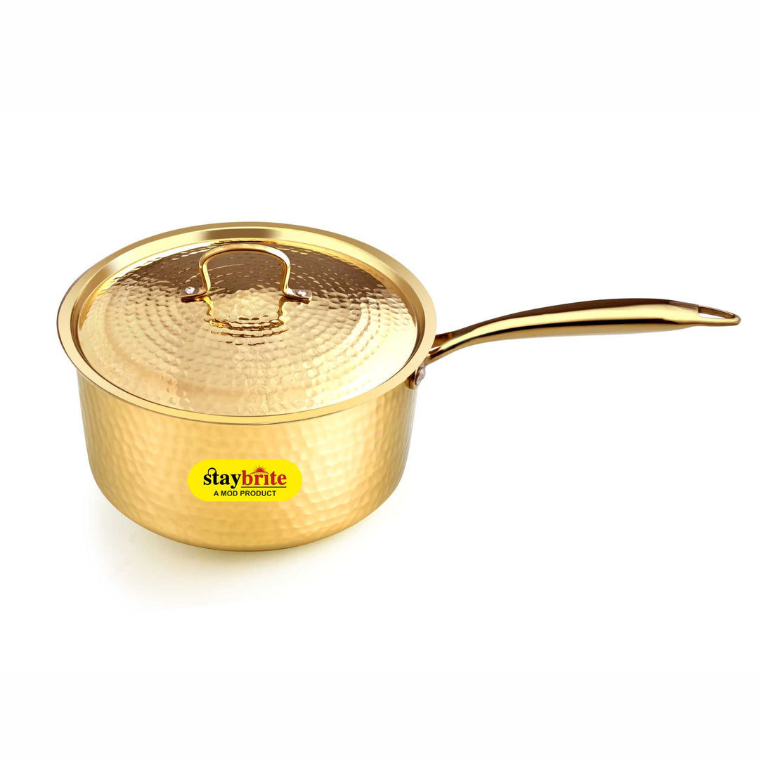 Brass Sauce Pan with Lid – Premium Cookware for Every Kitchen