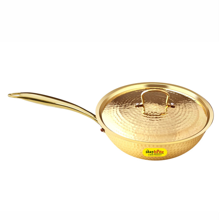 Brass Frypan | Pure Brass Frying Pan | Staybrite Cookware