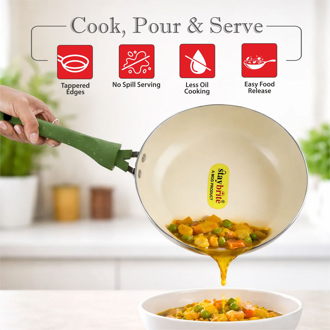Ceramic Coated Frypan | PFOA-Free Healthy Cooking Pan