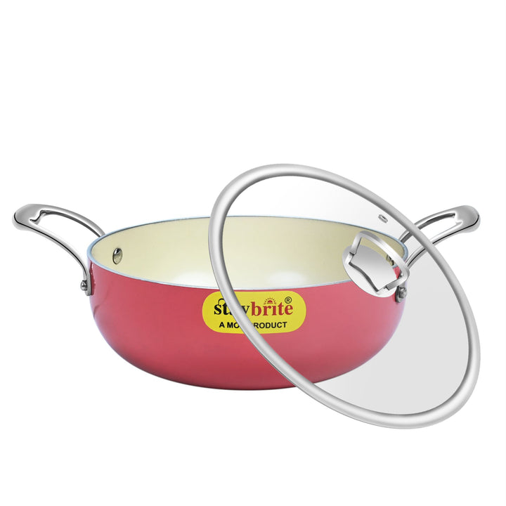Ceramic Coated  Kadahi – PFOA Free Deep Kadhai for Daily Cooking
