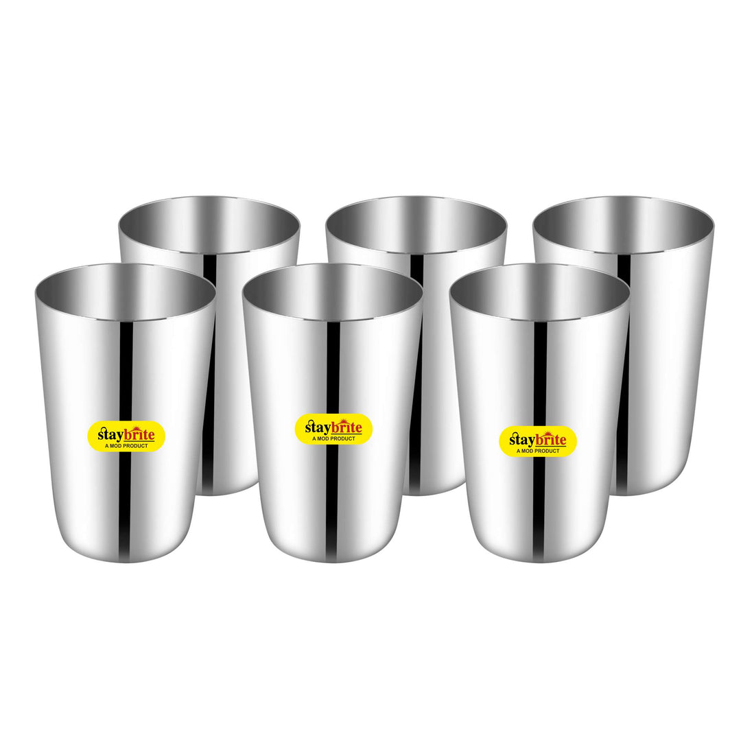 Staybrite Stainless Steel Ice Glass Set of 6 | Durable &amp; Stylish