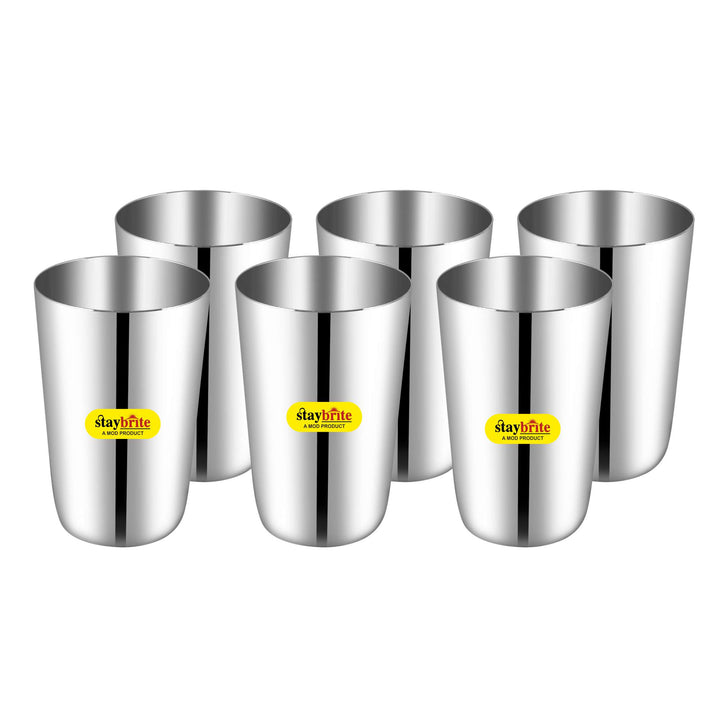 Staybrite Stainless Steel Ice Glass Set of 6 | Durable &amp; Stylish