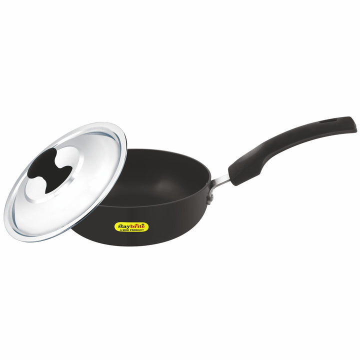 Staybrite Hard Anodized Frypan with Lid | Durable Frying Pan