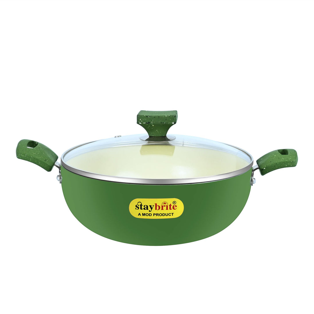 Ceramic Coated  Kadahi – PFOA Free Deep Kadhai for Daily Cooking