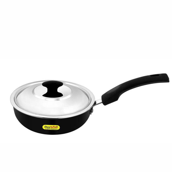 Staybrite Hard Anodized Frypan with Lid | Durable Frying Pan