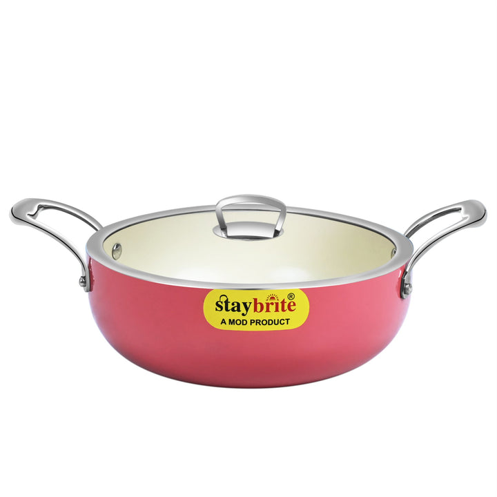 Ceramic Coated  Kadahi – PFOA Free Deep Kadhai for Daily Cooking