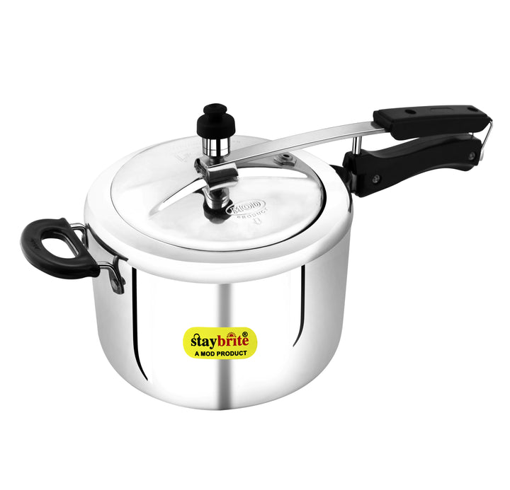 Staybrite Triply Classic Pressure Cooker | Tri-Ply Stainless Steel Outer Lid